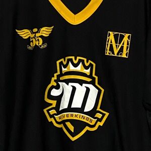 Mississippi River Kings Youth Hockey Shirt Size 18 to 20 Black